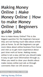 Mobile Screenshot of makingmoneyonline-jobs.blogspot.com