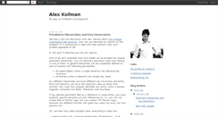 Desktop Screenshot of alex-kofman.blogspot.com