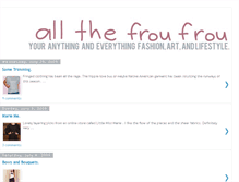 Tablet Screenshot of allthefroufrou.blogspot.com