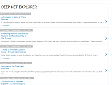 Tablet Screenshot of deep-net-explorer-support.blogspot.com