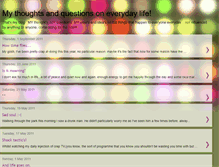 Tablet Screenshot of mythoughtsandquestionsoneverydaylife.blogspot.com