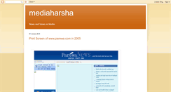 Desktop Screenshot of mediaharsha.blogspot.com