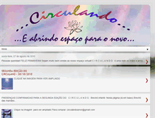 Tablet Screenshot of circulandoeabrindoespacoparaonovo.blogspot.com