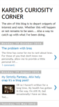 Mobile Screenshot of karenscuriositycorner.blogspot.com