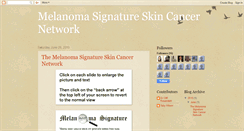 Desktop Screenshot of melanomasignature.blogspot.com