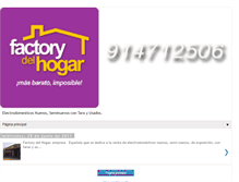 Tablet Screenshot of factorydelhogar.blogspot.com