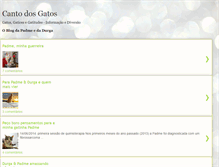 Tablet Screenshot of cantodosgatos.blogspot.com