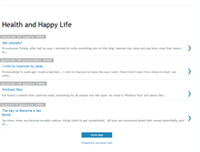 Tablet Screenshot of healthandhappylife.blogspot.com