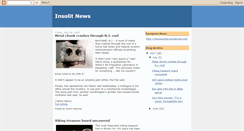 Desktop Screenshot of insolitnews.blogspot.com