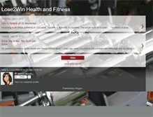 Tablet Screenshot of lose2winhealth.blogspot.com