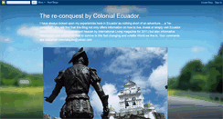 Desktop Screenshot of conquistadorinecuador.blogspot.com