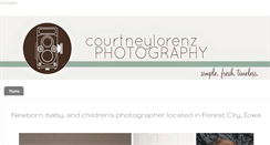 Desktop Screenshot of courtneylorenzphotography.blogspot.com