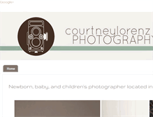 Tablet Screenshot of courtneylorenzphotography.blogspot.com