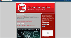 Desktop Screenshot of insidethetoybox.blogspot.com