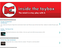 Tablet Screenshot of insidethetoybox.blogspot.com