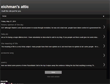 Tablet Screenshot of eichmansattic.blogspot.com