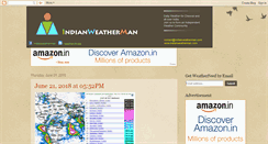 Desktop Screenshot of indianweatherman.blogspot.com