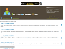 Tablet Screenshot of indianweatherman.blogspot.com
