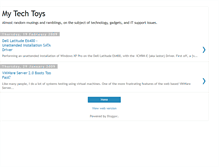 Tablet Screenshot of mytechtoys.blogspot.com