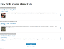 Tablet Screenshot of howtobeasuperclassybitch.blogspot.com
