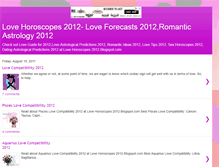 Tablet Screenshot of lovehoroscopes2012.blogspot.com