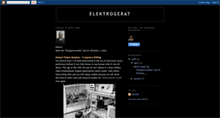 Desktop Screenshot of elektrogerat.blogspot.com