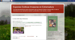 Desktop Screenshot of especiesinvasorasenextremadura.blogspot.com