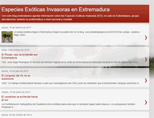 Tablet Screenshot of especiesinvasorasenextremadura.blogspot.com