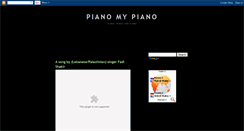 Desktop Screenshot of pianomypiano.blogspot.com