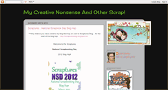 Desktop Screenshot of mycreativenonsenseandotherscrap.blogspot.com