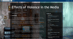 Desktop Screenshot of effectsofviolenceinthemedia.blogspot.com