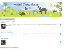 Tablet Screenshot of crookedcreekacres.blogspot.com