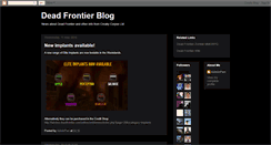 Desktop Screenshot of deadfrontierdev.blogspot.com