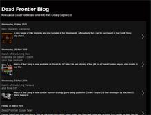 Tablet Screenshot of deadfrontierdev.blogspot.com