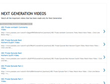 Tablet Screenshot of gennextvideos.blogspot.com
