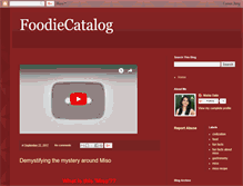 Tablet Screenshot of foodiecatalog.blogspot.com