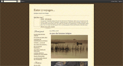 Desktop Screenshot of entre2voyages.blogspot.com