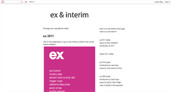 Desktop Screenshot of ex-interim.blogspot.com