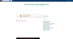 Desktop Screenshot of islamnmatematic.blogspot.com
