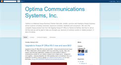 Desktop Screenshot of optimacommunications.blogspot.com