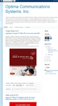 Mobile Screenshot of optimacommunications.blogspot.com