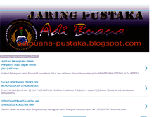 Tablet Screenshot of adibuana-pustaka.blogspot.com