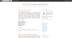 Desktop Screenshot of blogdopedrohenriq.blogspot.com