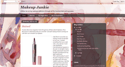 Desktop Screenshot of makeupjunkie1.blogspot.com
