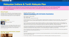 Desktop Screenshot of malaysianindianstenthmalaysiaplan.blogspot.com