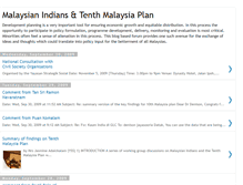 Tablet Screenshot of malaysianindianstenthmalaysiaplan.blogspot.com