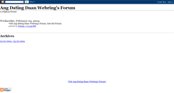 Desktop Screenshot of forum-angdatingdaan.blogspot.com