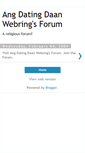 Mobile Screenshot of forum-angdatingdaan.blogspot.com