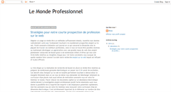 Desktop Screenshot of mondeprofessionnel.blogspot.com