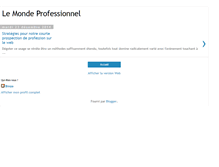 Tablet Screenshot of mondeprofessionnel.blogspot.com